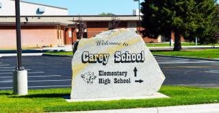 Carey School Sign